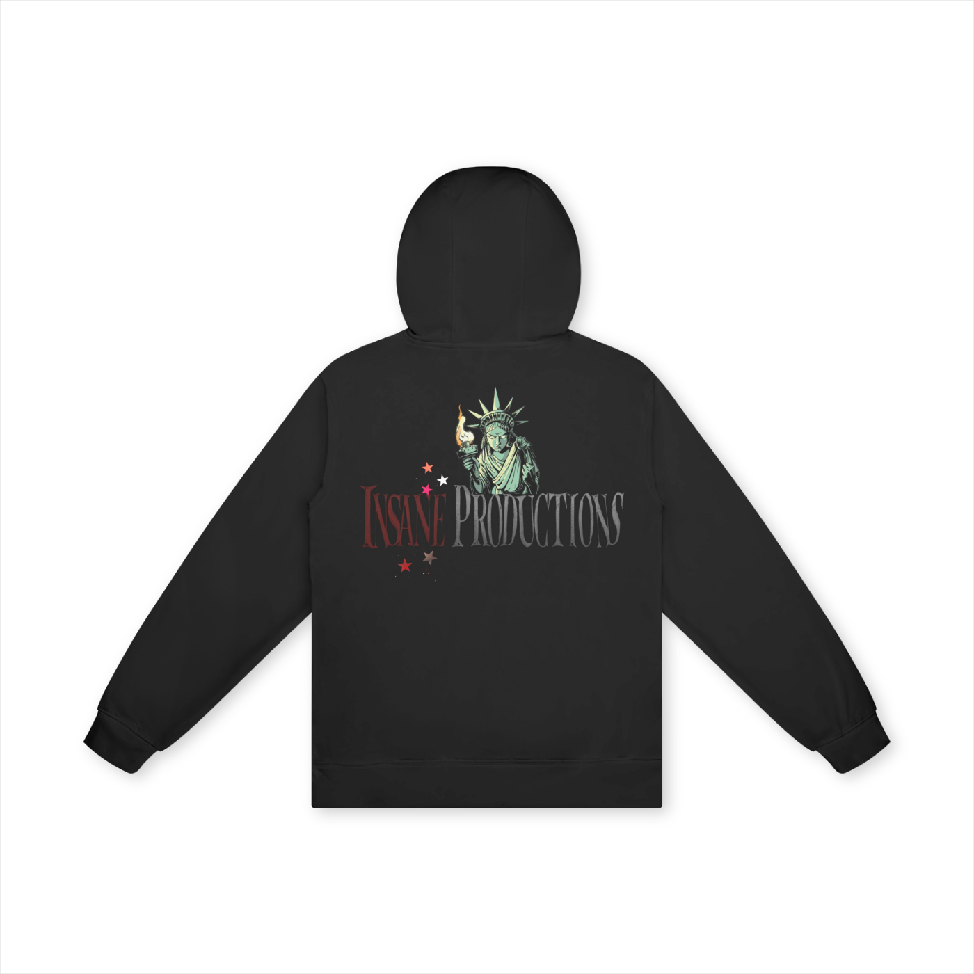 Red white & Blood skull Hoodie