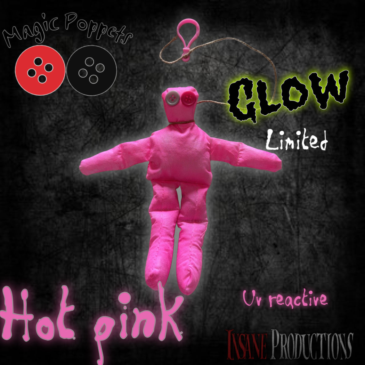 GLOW Hot pink poppet