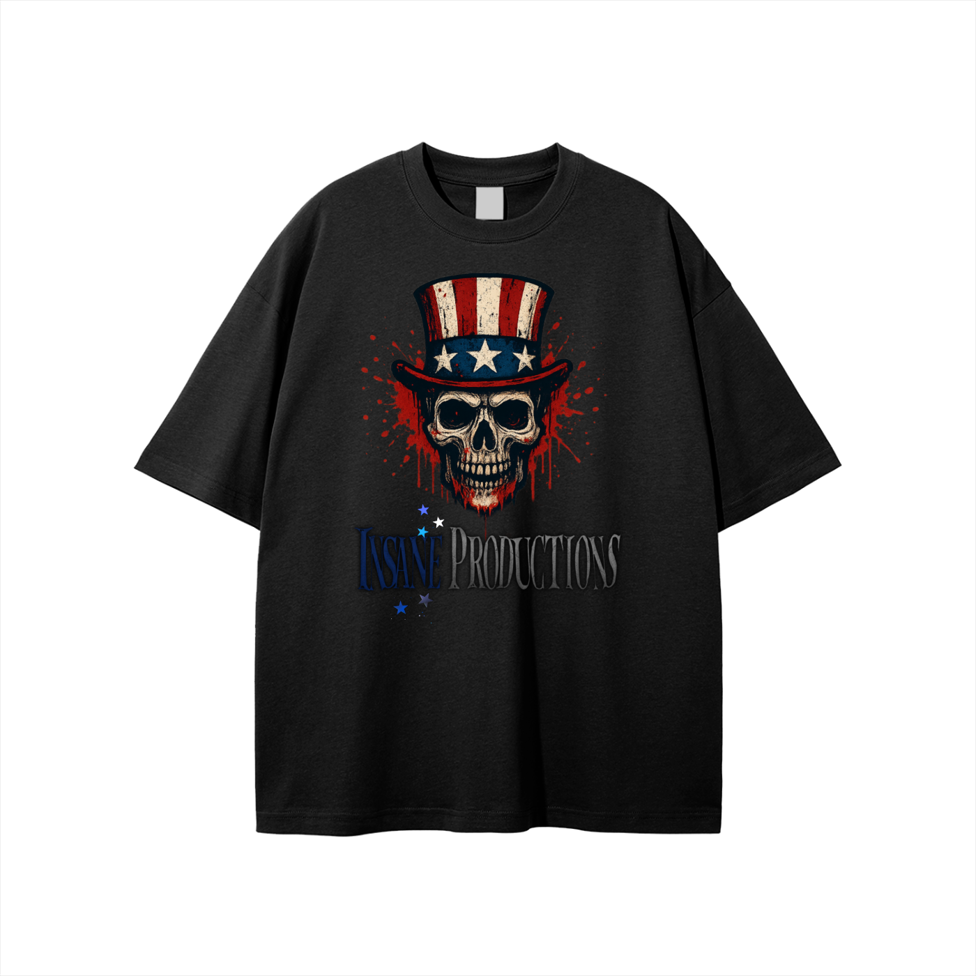 Red white & Blood skull T-shirt